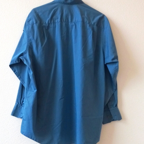 Regis Soft Blue Men's Long Sleeve Buttton Down Neck 16½ - Picture 7 of 8